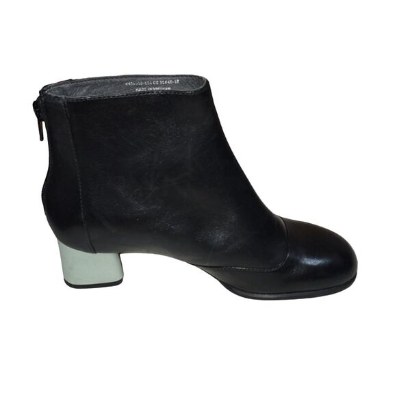 Camper Twins Black Booties Blue and Green Block‎ Heels Size 35 - Picture 3 of 16